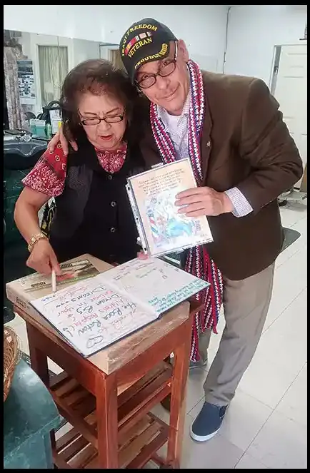 Mrs Kims Barbershop Veteran David Haave gets his Military cuts 2024 St Robert MO 2024 -- David Haave